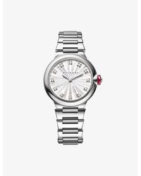 BVLGARI - Lvcea Stainless-Steel And 0.22Ct Diamond Automatic Watch - Lyst