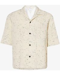 Bottega Veneta - Criss Cross All-over Weave Boxy-fit Woven Shirt - Lyst