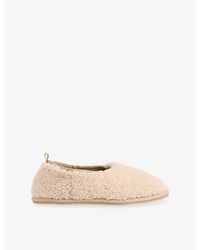 Whistles - Shearling Ballet Slippers - Lyst