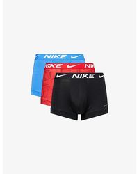 Nike - Essential Micro Pack Of Three Jersey Trunks - Lyst