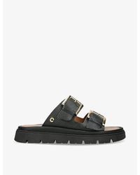 Carvela Kurt Geiger - Pavilion Buckle-Strap Leather Sandals - Lyst
