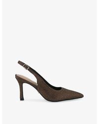 Carvela Kurt Geiger - Corletta Jewel Woven Slingback Courts - Lyst
