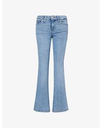 GOOD AMERICAN - Good Low-Rise Bootcut Stretch-Denim Blend Jeans - Lyst