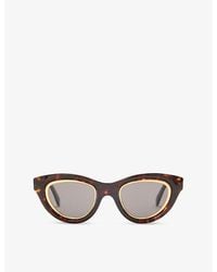 Loewe - Cat Eye Mini Anagram Acetate Sunglasses - Lyst
