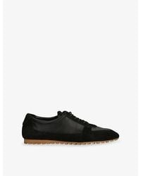 Aeyde - Uma Suede And Satin Trainers - Lyst