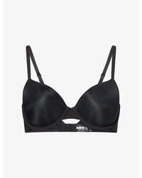 Calvin Klein - Perfectly Fit Ultralight Demi Stretch-Woven T-Shirt Bra - Lyst