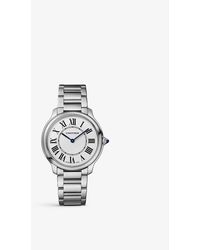Cartier Crwsrn0034 Ronde Must De Stainless- Quartz Watch - White