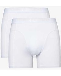 Björn Borg - Branded-waistband Mid-rise Pack Of Two Stretch-cotton Boxers Xx - Lyst