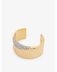 Alexis - Solanales Crystal-embellished 14ct Yellow Gold-plated Brass Bracelet - Lyst