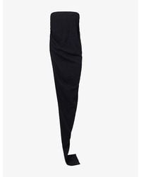 Rick Owens - Lido Asymmetric Woven Top - Lyst