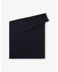 BOSS - Monogram Cotton-Wool Scarf - Lyst