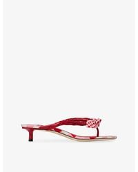Jimmy Choo - Liss 35 Leather Heeled Sandals - Lyst