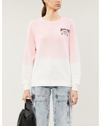 Sandro Dip-dye Cotton-jersey Sweatshirt - Pink