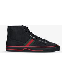 mens black gucci trainers