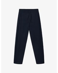 The White Company - Travel Tapered-Leg Cotton Trousers - Lyst