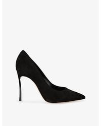 Casadei - Blade 105 Suede Pumps - Lyst
