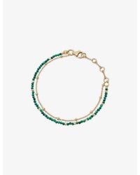 Astley Clarke - Fine Biography 18Ct- Plated Sterling- And Malachite Bracelet - Lyst