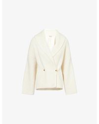 Vince - Wool-Blend Draped Sweater Coat - Lyst