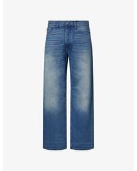 Nudie Jeans - Loud Larry Wide-Leg Denim Jeans - Lyst
