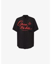 Vivienne Westwood - Open 24H Bowling Short-Sleeves Woven Shirt - Lyst