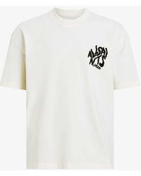 AllSaints - Orlando Logo-print Relaxed-fit Organic-cotton T-shirt - Lyst