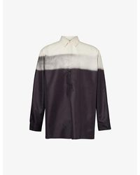 Maison Margiela - Gradient-design Relaxed-fit Silk Shirt - Lyst