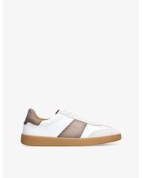 Magnanni - Kaido Branded Leather And Suede Low-Top Trainers - Lyst