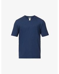 Hanro - V-neck Regular-fit Stretch-jersey T-shirt - Lyst