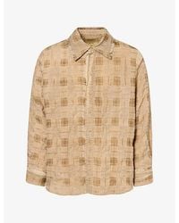 Uma Wang - Tab Checked Virgin Wool-Blend Shirt - Lyst