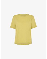 Whistles - Emily Ultimate Round-Neck Short-Sleeve Cotton T-Shirt - Lyst