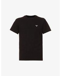 Barbour - Sports Logo-Embroidered Cotton-Jersey T-Shirt - Lyst