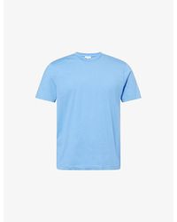 Sunspel - Short-Sleeve Riviera Cotton-Jersey T-Shirt - Lyst