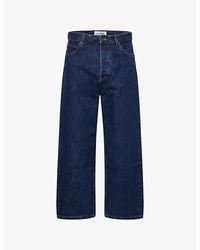 Loewe - Relaxed-Fit Wide-Leg Denim Jeans - Lyst
