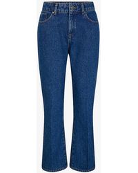 Soeur - Francisco Contrast-stitch Straight-leg High-rise Jeans - Lyst