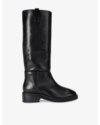 KG by Kurt Geiger - Toni Branded Leather Knee-High Boots - Lyst