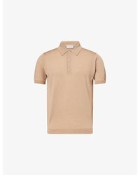 John Smedley - Macloud Short-Sleeve Merino-Wool Polo Jumper - Lyst