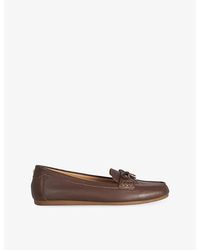 Dune - Girella Padlock Leather Moccasins - Lyst