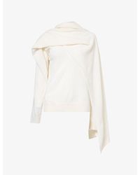 DARKPARK - Addison Scarf Wool-Blend Knit Top - Lyst