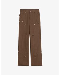 Zadig & Voltaire - Perya Straight-Leg Mid-Rise Cotton Trousers - Lyst