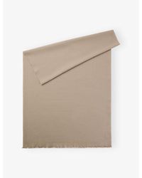 BOSS - Monogram-Pattern Cotton-Blend Scarf - Lyst