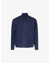 Vilebrequin - Caroubis Logo-Embroidered Linen Shirt - Lyst