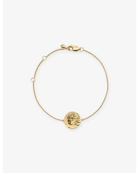 Monica Vinader - Gemini Zodiac 18Ct Vermeil-Plated Sterling Chain Bracelet - Lyst