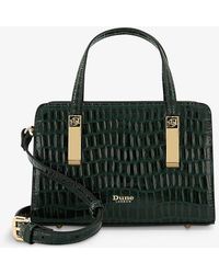 Dune - Dinkydenbeigh Small Croc-embossed Faux-leather Tote Bag - Lyst