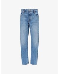 FRAME - The Essential Straight-Leg Denim Jeans - Lyst