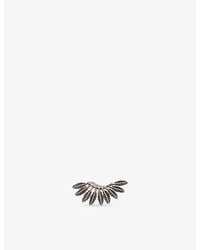 Kismet by Milka - Feather Arc 0.06Ct Diamond Stud Earring - Lyst