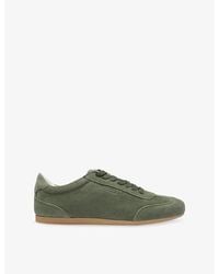 BOSS - Brand-Emed Suede Trainers - Lyst