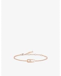 Messika - Move Uno 18Ct And 0.02Ct Diamond Bracelet - Lyst