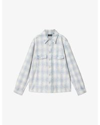 AllSaints - Santos Checked Cotton Shirt - Lyst