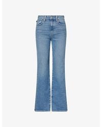 PAIGE - Stevie 32' Boot-Cut High-Rise Denim Jeans - Lyst
