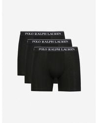 Polo Ralph Lauren - Pack Of Three Classic-fit Stretch-cotton Boxer Briefs - Lyst